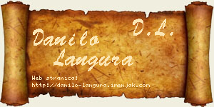 Danilo Langura vizit kartica